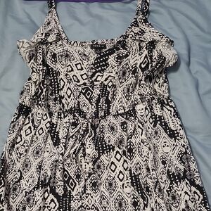 Torrid 2 Black and White Skull Dress